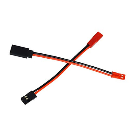 2Pairs Vgoohobby 10CM JST Plug to JR Connector Male Female Cable Servo Adapter Wire for RC Plane Helicopter Car - size: 10Cm/3.93"