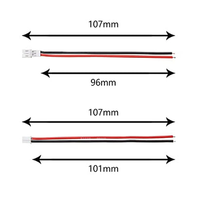 HobbyPark Tiny Whoop JST-PH 2.0 Connector Male & Female Cable for RC Battery JJRC H36 H67 Blade Inductrix E010 E013 (10-Pack)
