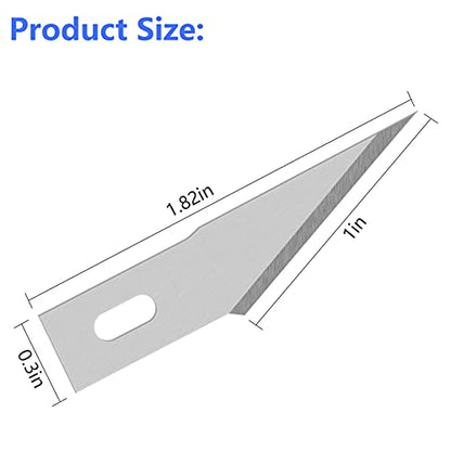 JETMORE 100 Pack Exacto Knife Blades #2, Craft Knife Blades for Art - size: #2