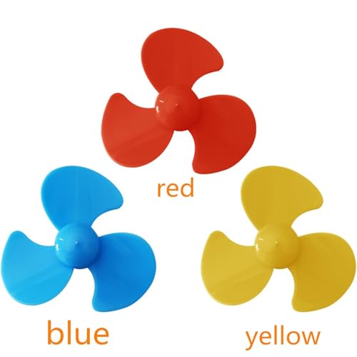 Three-Blade Propeller,Used in Scientific and Technological Small Production 2mm axis Closely Matched with 130 Motor 10 Piece Propeller Props Micro Propeller wurenji (Colour Mixture) - color: Colour Mixture