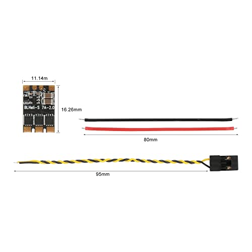 FLASH HOBBY 7A Electronic Speed Controller BLHELI_S 2~3S Lipo Brushless ESC for RC Quadcopter Racing FPV Multirotor Drone - style: 7A