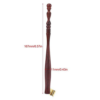 GLOGLOW Oblique Calligraphy Pen Holder, Rosewood Dip Pen with Brass Flange, Writing and Art Tool