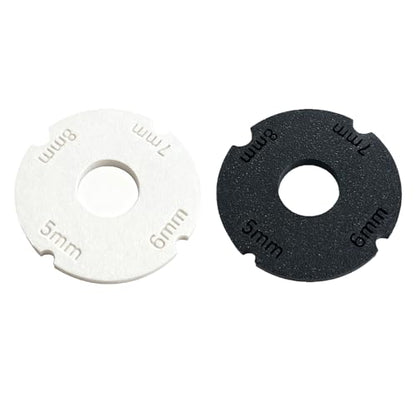 2-Piece Pottery Rim Sizing and Trimming Tool Set - Efficient Portable Round Tool for Smooth Uniform Rims on Clay Bowls, Mugs, and Pots
