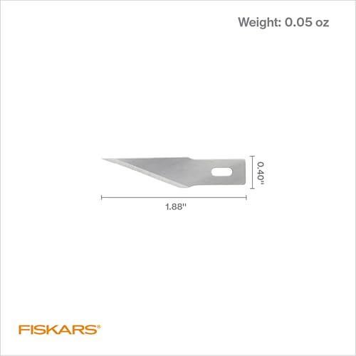 Fiskars Heavy-Duty Replacement Utility Craft Knife Blades, #2, 5-Pack - size: #2 Blades - 5 pack
