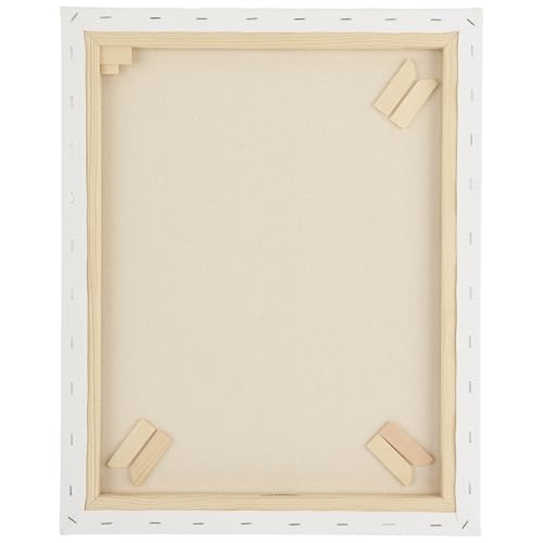 Paramount Canvas for Painting - Pack of 6, 6x18 White Canvases- 11/16" 100% Cotton Stretched Canvas, Triple-Primed for All Media, Medium Tooth, Back-Stapled, 12oz Primed Weight, Wood Stretcher Bars - size: 6x18" - Box of 6
