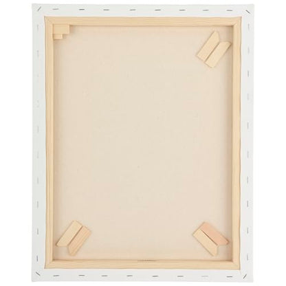Paramount Pre-Stretched Canvas for Painting- 2-Pack, 16x16" Triple Primed White Canvases- 11/16" Deep, 100% Cotton Stretched Canvas for All Media, Medium Tooth, Back-Stapled, 12oz Primed Weight - size: 16 x 16
