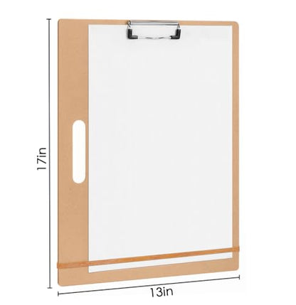 13"x17" Drawing Boards with Clip, Bands and Handle, Pack of 2 - size: 13"x17", 2 Pack
