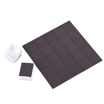 100Pcs Watercolor Half Pans Empty with Magnetic Stripe,Plastic Palette Tins - color: 100 Half Pans