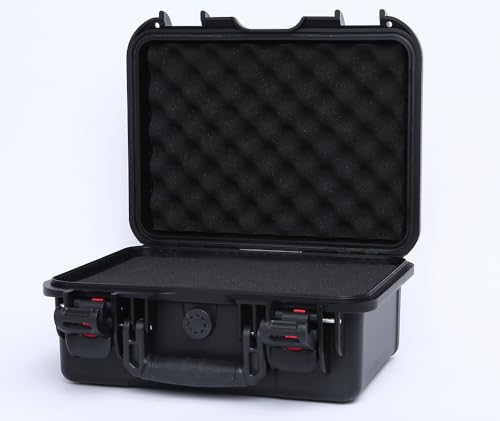 15in Waterproof Hard Case with DIY Customizable Foam Insert (13.5 x 10 x 6in Interior) - color: Black-15in