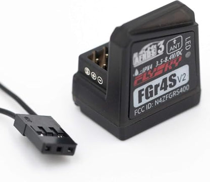 Flysky FGr4S V2 Receiver, 4CH AFHDS 3 Receiver for Flysky FS-NB4/PL18 RC