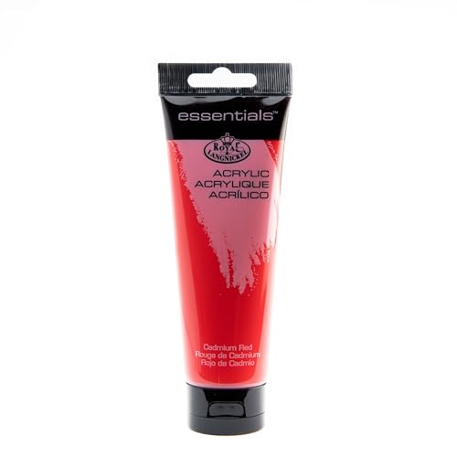 Royal & Langnickel Essentials Acrylic Tube Paint, 120ml, Cadmium Red - color: Cadmium Red