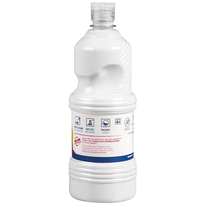 Prang Ready-to-Use Washable Tempera Paint, 32-Ounce Bottle, White (10907) - color: White