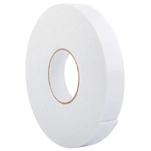 ToLanbbt Double Sided Foam Tape 1.18In x 33FT, Mounting Tape Heavy Duty, Strong Adhesive Weatherproof Seal Strips for DIY Craft Picture Poster, Car & Gap Filling Mountings, Home Office Decor (White) - color: White, size: 1.18 In x 33 FT
