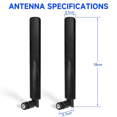 Superbat Short WiFi Antenna Dual Band 2.4GHz 5GHz RP-SMA Antenna 4-Pack - style: 4-pack