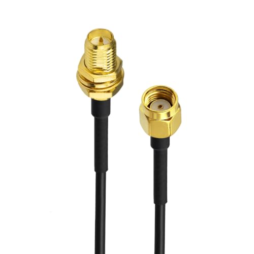 Superbat RP-SMA Extension Cable 10ft 2pack RG174 RPSMA Male to Female Cable - size: 10ft