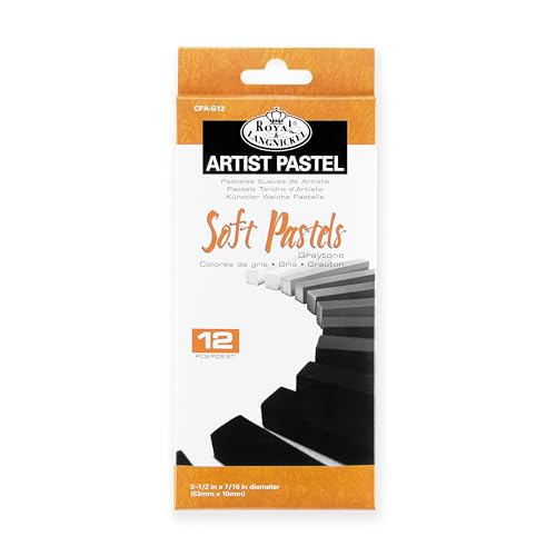 Royal & Langnickel Gray Tone Soft Pastels, 12-Piece - color: Gray
