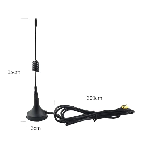 Superbat WiFi Antennas 2.4GHz Antenna Magnetic Base SMA Antenna for Desktop PC Bluetooth Motherboard Wireless Network Card Router IP Security Camera etc. 2pcs