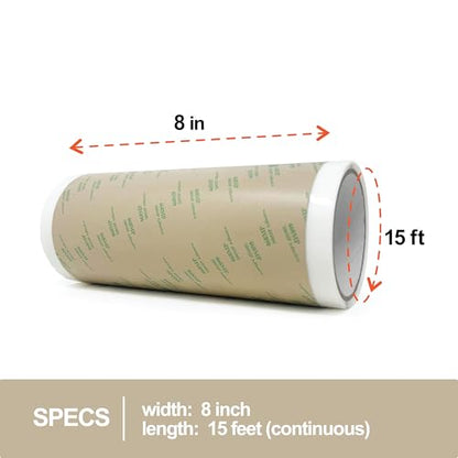 Gizmo Dorks 468MP Double Sided Adhesive Transfer Tape Roll - 8 in x 15 ft - size: 8 in X 15 Ft
