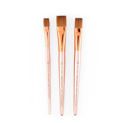 Royal & Langnickel Crafter's Choice Pro Synthetic Sable Wash Craft Brush Set, 3pc - style: Wash