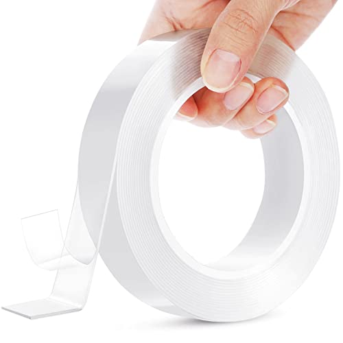 HitLights Clear Double Sided Tape Heavy Duty, Strong Adhesive, 155in x 1in