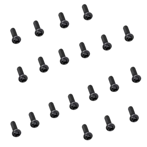 Cell Phone Screws Replacement Kit 20 Pack - Tiny Screws with Small Screwdriver for Samsung LG Android Smartphones Eyeglasses Sunglasses Repair (Black)