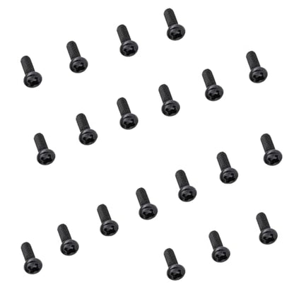 Cell Phone Screws Replacement Kit 20 Pack - Tiny Screws with Small Screwdriver for Samsung LG Android Smartphones Eyeglasses Sunglasses Repair (Black)