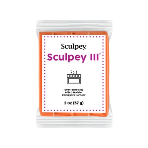 Sculpey Oven-Bake Clay, 2 oz. Bars, Sculpey III Just Orange, 30 Bars - color: Just Orange (30-Pack)