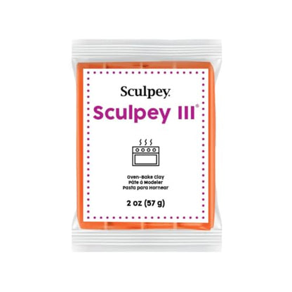 Sculpey Oven-Bake Clay, 2 oz. Bars, Sculpey III Just Orange, 30 Bars - color: Just Orange (30-Pack)