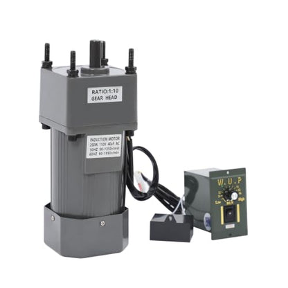 0-135RPM 250W 10K AC Variable Speed Gear Reduction Motor with Controller - color: 250W 10K