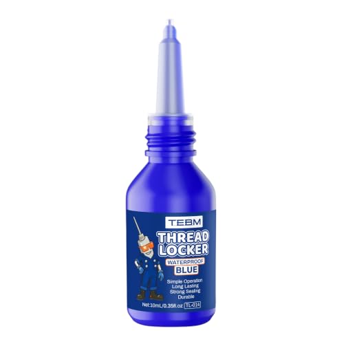 2pcs Thread Lock Blue 20 ml Medium Strength, Lock & Seal Nuts, Bolts, Fasteners and Metals, Blue Threadlocker Against Losening and Leakage