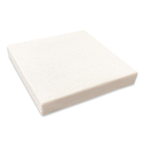 LWR CRAFTS Mini Stretched Canvas 4" X 4" Pack of 6 - size: 4"x4"x6