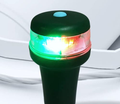 Pactrade Marine Navigation Lights for Boats LED - Red/Green Battery Powered Nav Lights for Boats - Adaptor & Surface Mounts (Curved), Swivel Base, 3-Mode Operation - 1NM Waterproof - style: Adaptor & Surface Mounts (Curved), Swivel Base