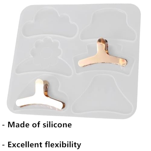 Silicone Resin Hair Claw Clip Mold, 1 Pc, Shark Hairpin