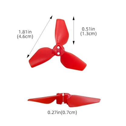 sea jump 8PCS Propeller Suitable for DJI NEO Drone Accessories Handheld Quadcopter Drone 2016S Propeller Blades (Red) - color: Red