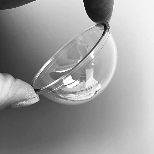 2 Inch Small Acrylic PC Clear Dome Glass Protective Cover Mini Security CCTV Camera Dome Housing Anti-Aging Transparent Shell 51.4x26.57mm
