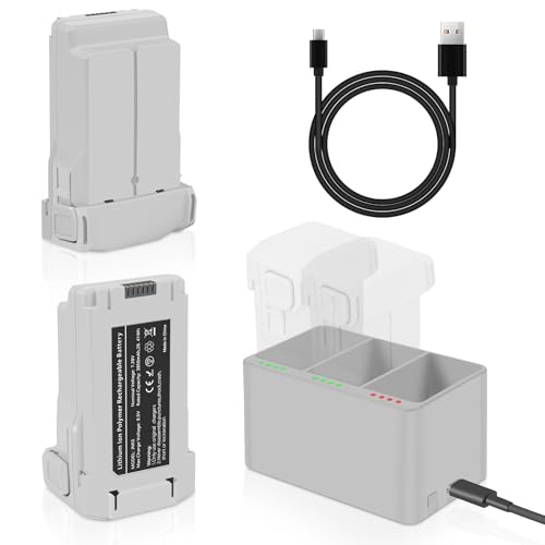 Mini 3 Series Intelligent Flight Battery Plus (2 Packs) with Bi-Directional Charging Hub for DJI Mini 3/3 Pro/4 Pro