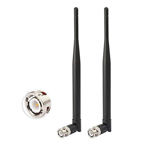 Eightwood UHF 400MHz-900MHz Antenna BNC Male Antennae 2-Pack for Ham Radio Scanner Handheld Amateur Receiver