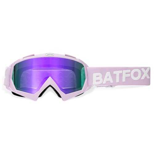 Motorcycle Glasses Goggles Dirt Bike Motocross Safety ATV Tactical Riding (Hd Violet-violet, Adult) - color: Hd Violet-violet
