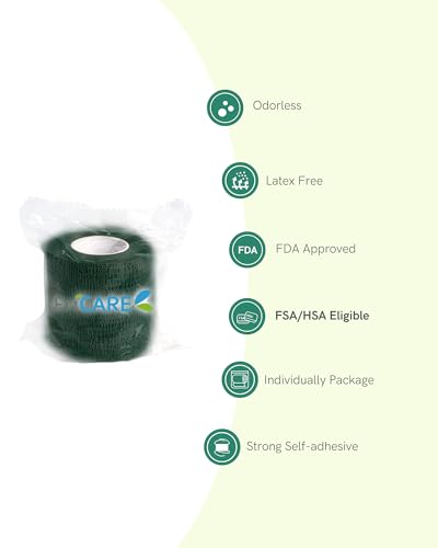 FriCARE Self Adhesive Bandage Wrap, Medical Tape in First Aid Kit - color: Terra Splash