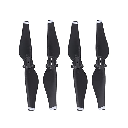 2Pairs Air Props Blade, CW CCW Quick Release Carbon Fiber Propeller Blades RC Drone Quadcopter Accessory for Air (White Stripe)