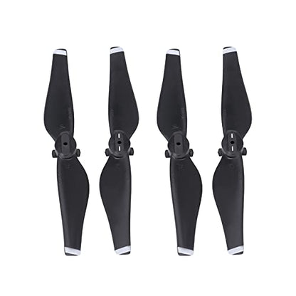 2Pairs Air Props Blade, CW CCW Quick Release Carbon Fiber Propeller Blades RC Drone Quadcopter Accessory for Air (White Stripe)