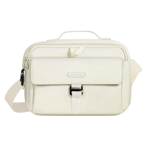 MOSISO Camera Shoulder Bag Camera Case Crossbody Sling Purse, Beige - color: Beige