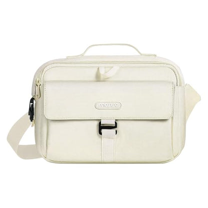 MOSISO Camera Shoulder Bag Camera Case Crossbody Sling Purse, Beige - color: Beige