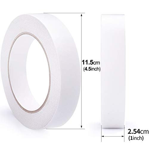 2 Rolls Double Sided Tape, 1 Inch x 90 Ft Two Sided Adhesive Tape - size: 1 inch (2 rolls)