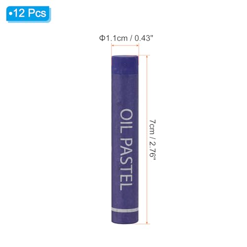 PATIKIL Violet Oil Pastels, 12Pcs Soft Oil Crayons Creamy Pastels Stick Art Supplies for Art Painting Drawing Blending Graffiti for Artists Beginners - color: Violet