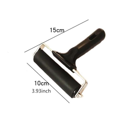 YYaaloa 3 Pack Rubber Roller Brayer Rollers 2.4/4/7.9 Inch Art Craft Roller for Printmaking,Ink,Wallpapers Stamping Gluing Tools Oil Painting Tools (Black-2.4/4/7.9 Inch) - color: Black-2.4/4/7.9 Inch