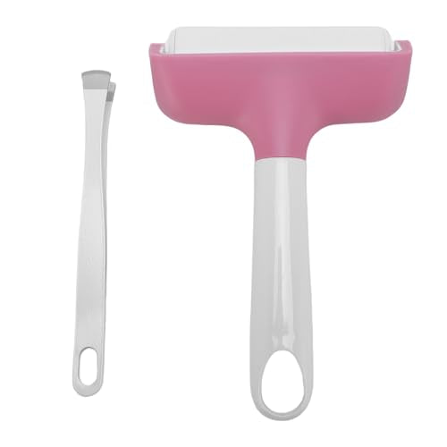 Pssopp Brayer Roller Printmaking Brayers Rubber Roller Brayer Rollers Hard Rubber,Rubber Roller Brayer for Printmaking Ink Wallpapers Stamping Gluing (Pink) - color: Pink