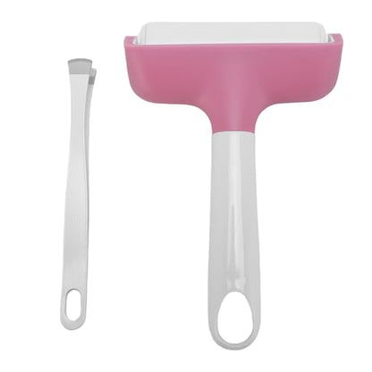 Pssopp Brayer Roller Printmaking Brayers Rubber Roller Brayer Rollers Hard Rubber,Rubber Roller Brayer for Printmaking Ink Wallpapers Stamping Gluing (Pink) - color: Pink