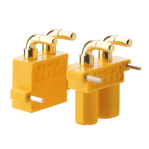 ELFCULB 10 Pairs Amass XT30PW Male and Female Connectors for FPV Drones - color: 10 Pairs XT30PW