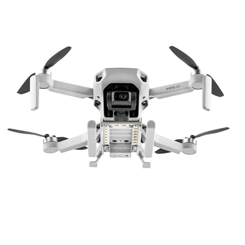 Mini 4K Landing Gear Compatible with LED Night Light for DJI Mini 4k Mini2 Mini 2se Drone, Foldable Height Enhancement Landing Gear kit